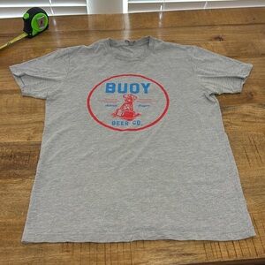 Awesome soft Oregon Buoy Beer brewery gray T-shirt men’s medium